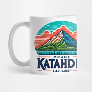 Mount Katahdin - Baxter State Park - Maine - Mt. Katahdin Mt - Appalachian Trail, Northern Terminus, 100 mile wilderness, Appalachian trail conservancy, shirt, sticker, hat, mug, pin, merch, store, shop, gift, present, souvenir Mug